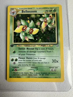 Bellossom Holo Rare 1st Edition 3/111 Neo Genesis WOTC Vintage Pokemon - Image 1