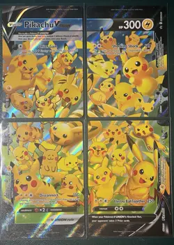 Pikachu V-Union [Set of 4] SWSH: Sword & Shield Promo Cards Holo - Image 1