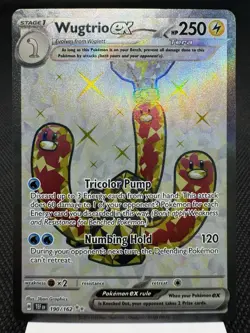 Wugtrio ex 190/162 - Full Art Secret Rare - Temporal Forces Pokemon Card NM - Image 1