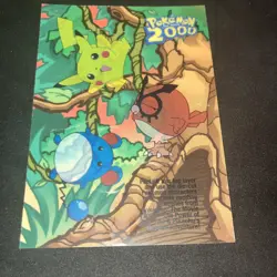 Marill Pikachu Hoothoot Topps 2000 The Movie Sticker Card #6 - Image 3