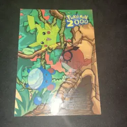 Marill Pikachu Hoothoot Topps 2000 The Movie Sticker Card #6 - Image 5