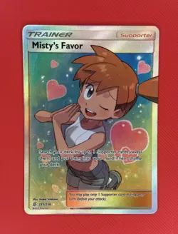 Misty's Favor Full Art Holo Card 235/236 Sm-Unified Minds Near Mint! - Image 1