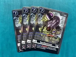 RareRaremon EX9-054 Playset Versus Monsters Digimon Card Game x4 - Image 1