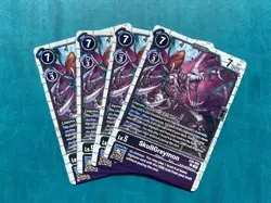 SkullGreymon EX9-062 Playset Versus Monsters Digimon Card Game x4 - Image 1