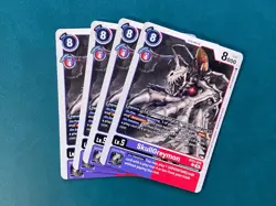 SkullGreymon BT21-075 Playset World Convergence Digimon Card Game x4 - Image 1