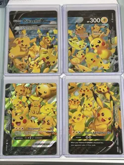POKEMON! Pikachu V-Union SwSH Black Star Promo Set of 4 - Image 1