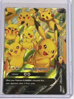 POKEMON! Pikachu V-Union SwSH Black Star Promo Set of 4 - Image 2
