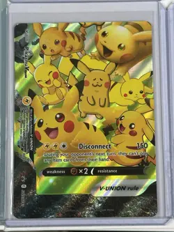 POKEMON! Pikachu V-Union SwSH Black Star Promo Set of 4 - Image 3