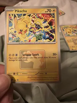Pikachu Winner Promo SVP EN 225 - 2025 World Championships - Pokemon TCG NM - Image 1