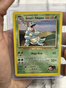 Giovanni's Nidoqueen 23/132 Gym Challenge Pokemon Non Holo Rare MP/LP Vintage - Image 1