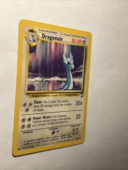 2000 Pokemon TCG Dragonair 22/130 Base Set 2 Non Holo Rare Card Vintage WOTC LP - Image 4