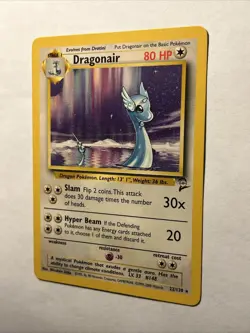 2000 Pokemon TCG Dragonair 22/130 Base Set 2 Non Holo Rare Card Vintage WOTC LP - Image 5