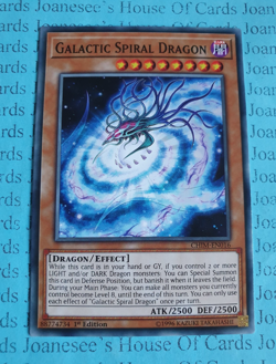 CHIM-EN016 Galactic Spiral Dragon Yu-Gi-Oh Card 1st Edition New - Image 1