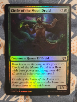 Circle of the Moon Druid FOIL AFR Adventures of the Forgotten Realms MTG Magic - Image 1