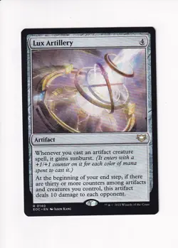MAGIC THE GATHERING MTG COMMANDER: EDGE OF ETERNITIES LUX ARTILLERY - Image 1
