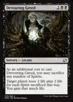 Devouring Greed -Foil Medium Play MTG Modern Masters 2015 - Image 1