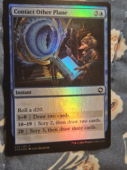 Contact Other Plane FOIL Adventures in the Forgotten Realms MTG Magic - Image 2
