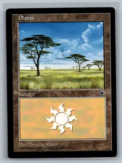 Magic The Gathering Portal Plains (Clouds Right) Land MTG TCG CCG - Image 1