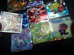Pokemon Wafer Promo Holo Sticker x9 Charizard Tyranitar Dragonite etc #4356 - Image 3