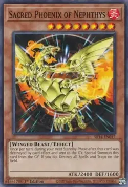 YUGIOH Sacred Phoenix of Nephthys Deck Complete 40 Cards - Image 1