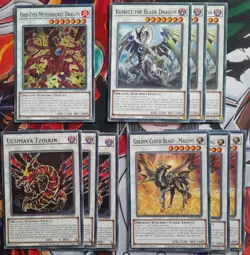Yugioh 59-card Elemental Dragon deck core including Dargon Ruler & Materiactor - Image 1