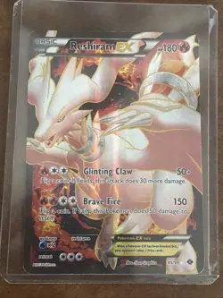 Reshiram EX 95/99 Next Destinies Full Art Holo Pokemon Card Ultra Rare - Image 2