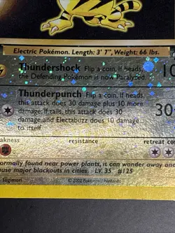 ELECTABUZZ 2002 Winner Stamped #1 Reverse Holo Best Of Game Promo Pokemon Card - Image 3