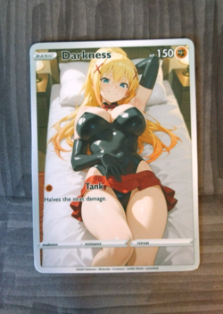 Beautiful Waifu Card - Darkness Dance Goddess ACG Custom DIY Fan Art Card - Image 1