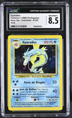 CGC 8.5 Gyarados 1999 Base Set - Unlimited 6/102 Holo Pokemon Card psa - Image 1
