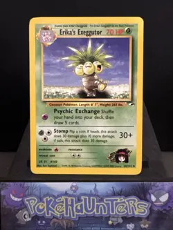 Pokemon Card Erika's Exeggutor 44/133 Gym Heroes Non Holo Light Play - Image 1