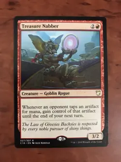 Treasure Nabber MTG Magic the Gathering Card NM Near Mint Commander 2018 C18 - Image 1