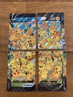 Pokemon TCG - Pikachu V-Union - SWSH139 - 142 - Celebrations Promo 4 Card Set - Image 1