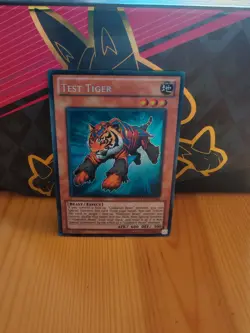 Yu-Gi-Oh Test Tiger LCGX-EN242 Unlimited Edition Secret Rare Card - Image 1