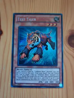 Yu-Gi-Oh Test Tiger LCGX-EN242 Unlimited Edition Secret Rare Card - Image 2