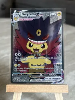 Pikachu Mega Gengar Cosplay Pokemon ACG Card Cute Holo Foil - Image 1