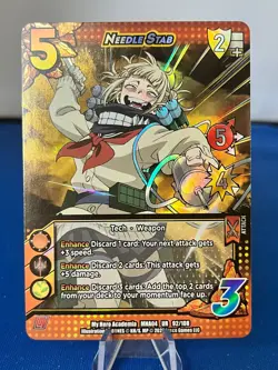 Needle Stab UR 92/108 My Hero Academia Trading Card Game TCG FOIL Universus NM - Image 1