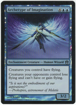 1x FOIL Archetype of Imagination MTG Born of the Gods Lightly Played - Image 1