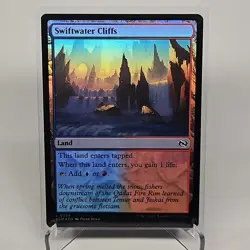 MTG Swiftwater Cliffs FOIL Tarkir Dragonstorm (L) TDM 268 - Image 1