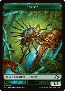 Elephant 3/3 - Insect 1/1 ~ Token Double Sided NM MTG Mixed Sets - Image 2