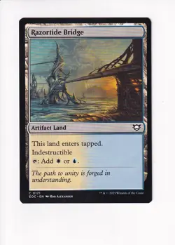 MAGIC THE GATHERING MTG COMMANDER: EDGE OF ETERNITIES RAZORTIDE BRIDGE - Image 1