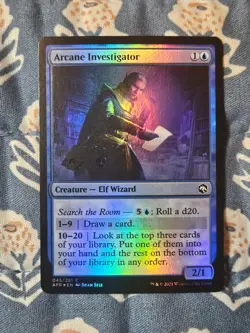 Arcane Investigator FOIL Adventures in the Forgotten Realms MTG Magic - Image 1