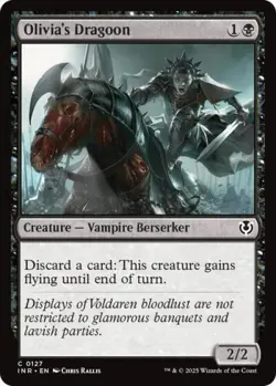 Olivia's Dragoon -Foil Medium Play MTG Innistrad Remastered - Image 1