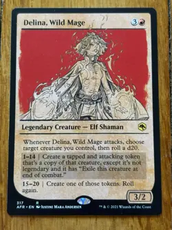 Delina, Wild Mage - Adventures in Forgotten Realms - MTG - 317 - Image 1