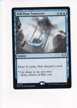 MAGIC THE GATHERING MTG COMMANDER: EDGE OF ETERNITIES PULL FROM TOMORROW - Image 1