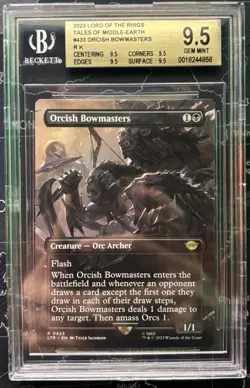 2023 MTG TALES OF MIDDLE-EARTH SCENE #433 ORCISH BOWMASTERS BGS 9.5 GEM MINT - Image 1