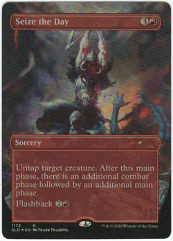 1x FOIL Seize the Day MTG Secret Lair Lightly Played - Image 1