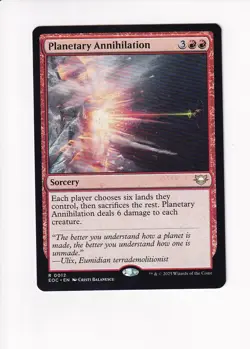 MAGIC THE GATHERING MTG COMMANDER: EDGE OF ETERNITIES PLANETARY ANNIHILATION - Image 1