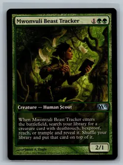 Magic MTG Game Day & Store Championship Promos Mwonvuli Beast Tracker #177/249 - Image 1