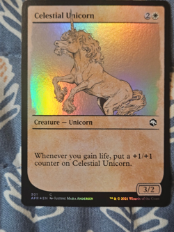 Celestial Unicorn FOIL Adventures in the Forgotten Realms MTG Magic - Image 2