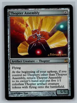 Magic MTG Launch Party & Release Event Promos Thopter Assembly #140/155 Foil TCG - Image 1